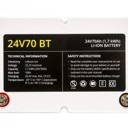 Rebelcell akumuliatorius 24V 70AV li-ion BT IP-67 waterproof 1,7kWh