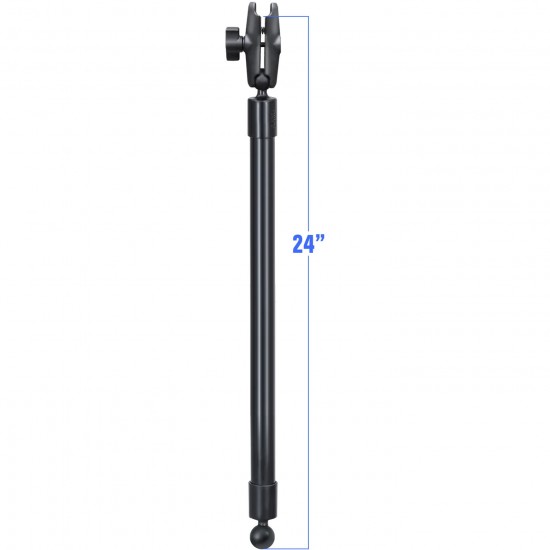 RAM® 24" PVC prailginimo dalis su rutulinėmis jungtimis ir dviejų lizdų rankena