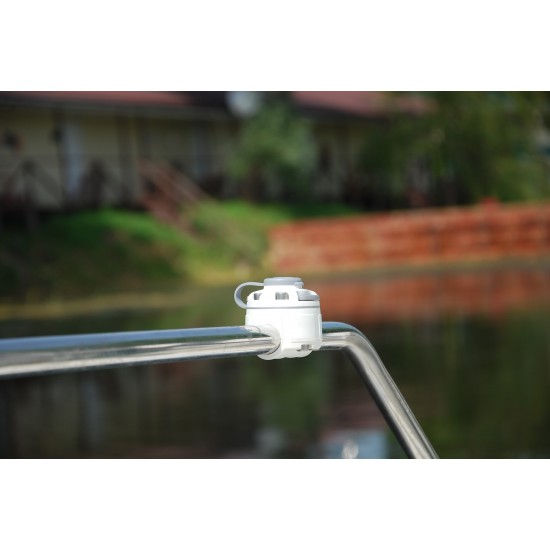 BORIKA Mounting System for Installation of Accessories on Ø 22 / 25 mm Tubes and Rails black FMr125