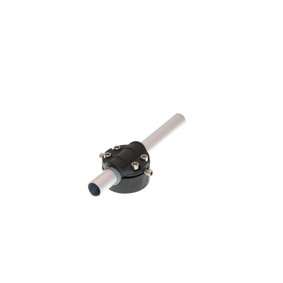 BORIKA Mounting System for Installation of Accessories on Ø 22 / 25 mm Tubes and Rails black FMr125