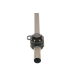 BORIKA Gr610-2 apvalus bėgelis su dviem tvirtinimo lizdais, 610 mm, juodas / aliuminis